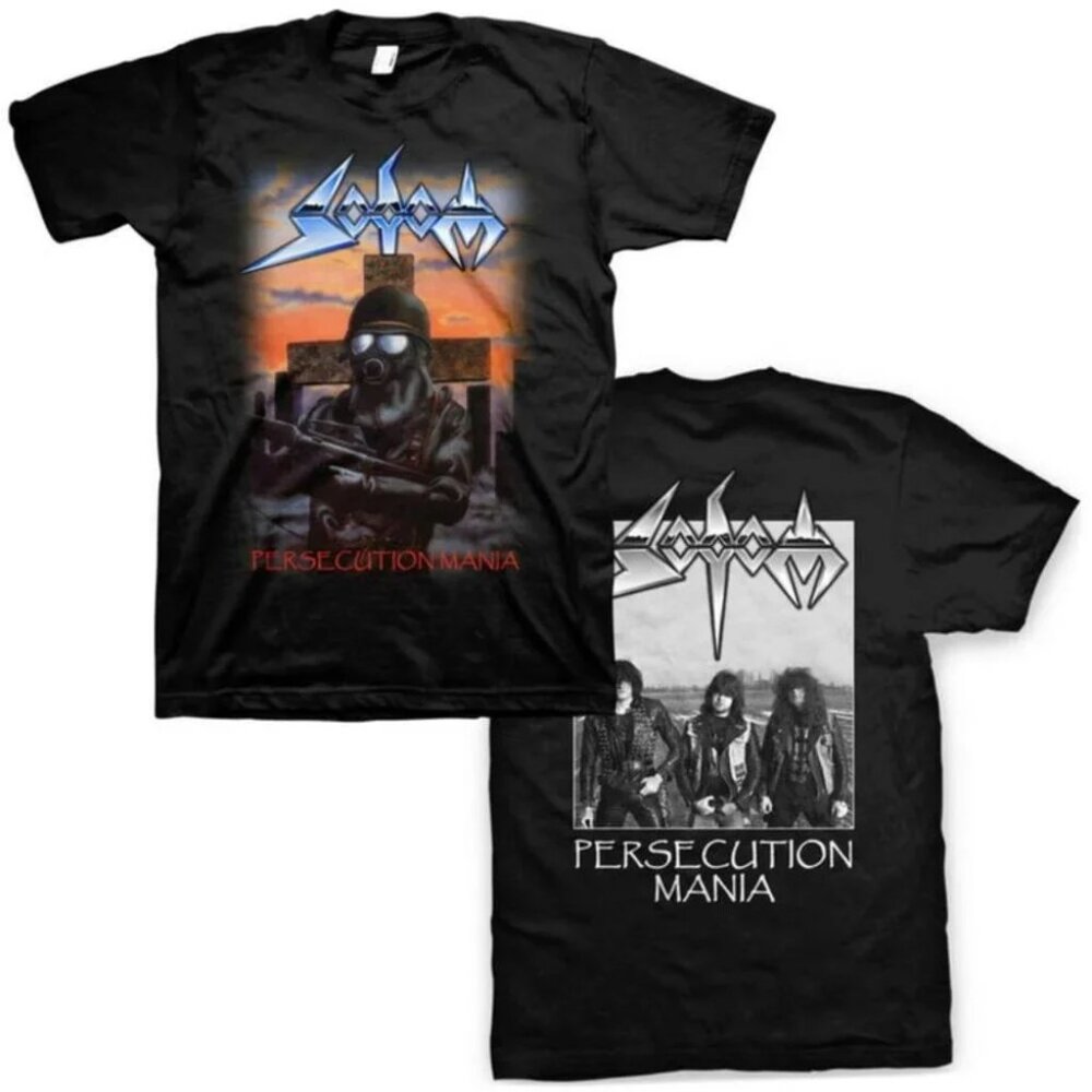 Sodom Persecution Mania Graphic Band T-Shirt Vintage Metal Tee 98